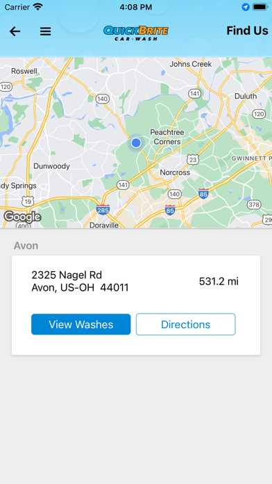 QuickBrite Car Wash Screenshot