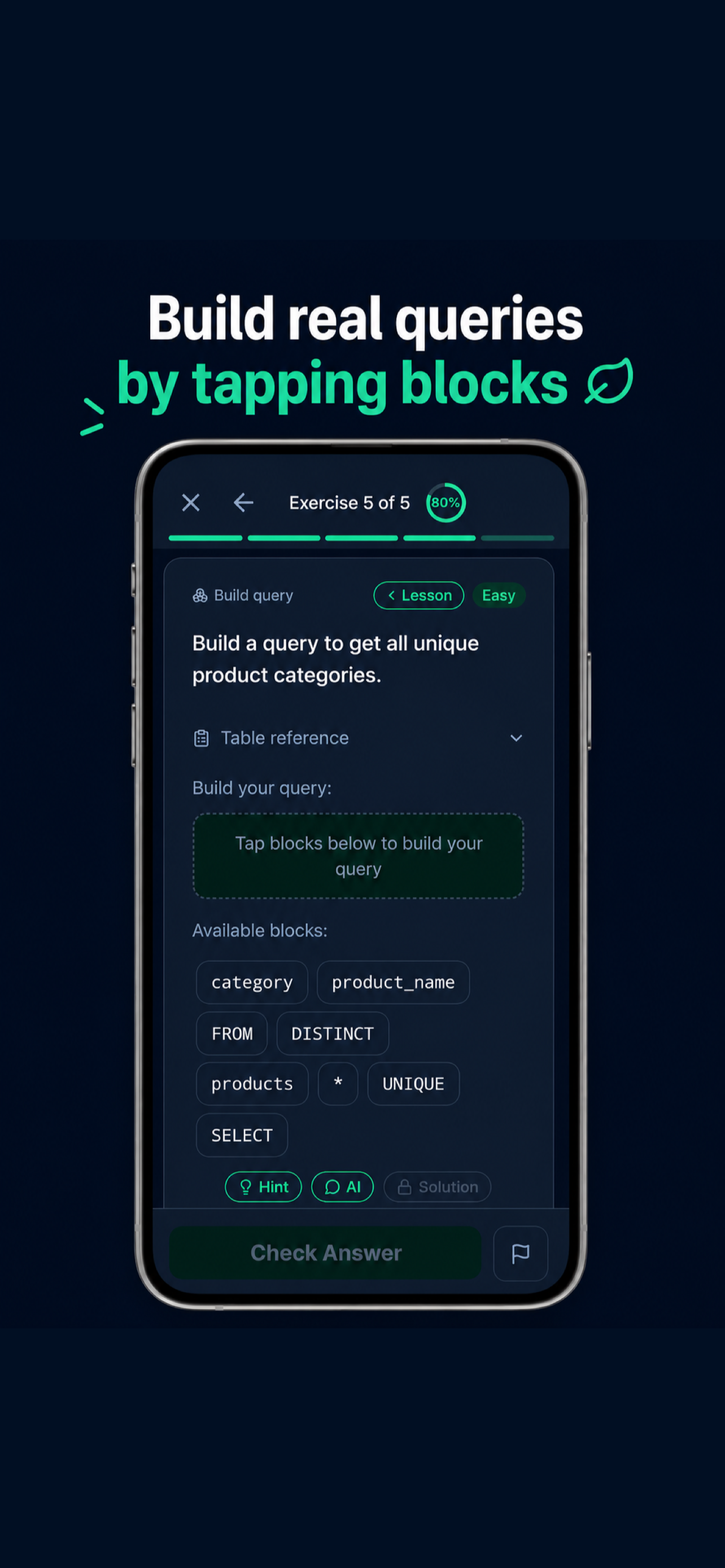 MintQuery: Learn SQL screenshot 2