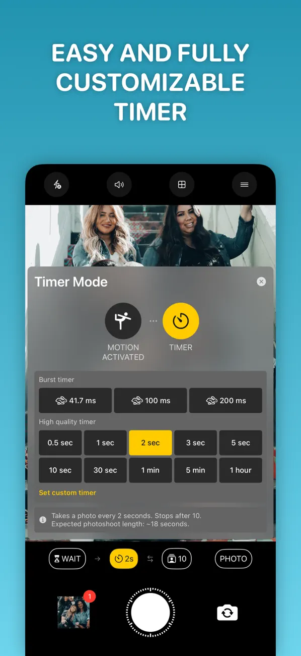 #2. Lens Buddy - Self Timer Camera (iOS) Göre: Lens Buddy Selfie Timer Photo Video Filter Camera LLC