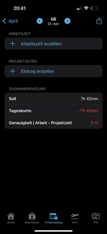 NEIN - Mitarbeiter Tool screenshot