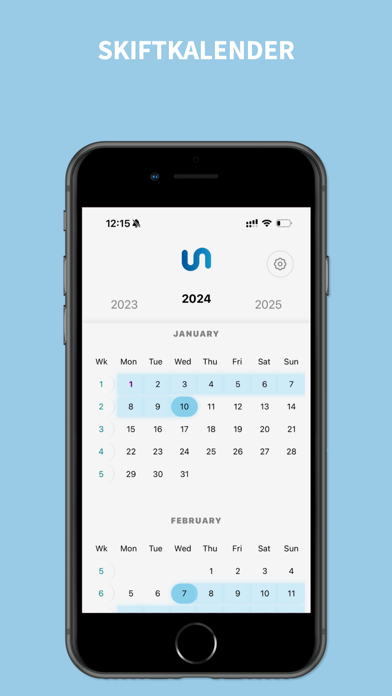 Skiftkalender Screenshot