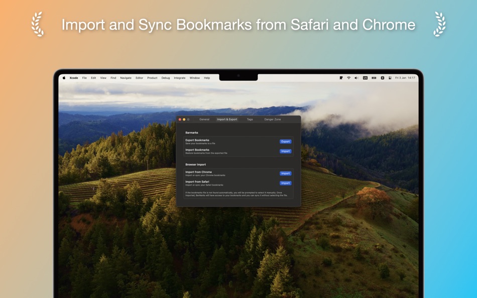 #5. BarMarks: Bookmarks in MenuBar (macOS) 由: Orkhan Farmanli
