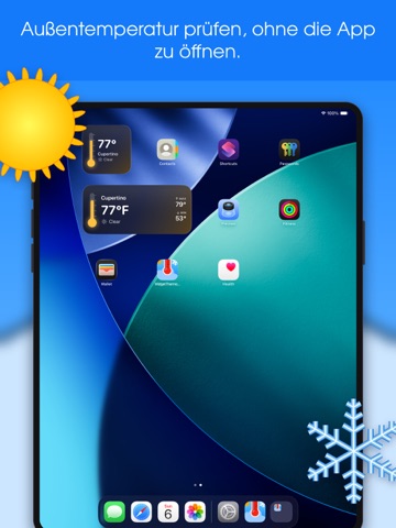 Widget Thermometer - messen iPad screenshot 1
