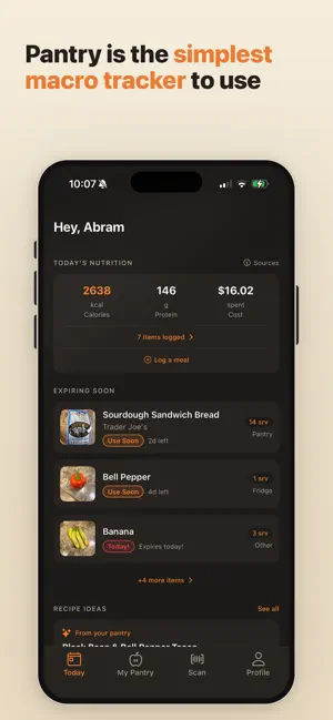 Pantry Macro Tracker screenshot 1