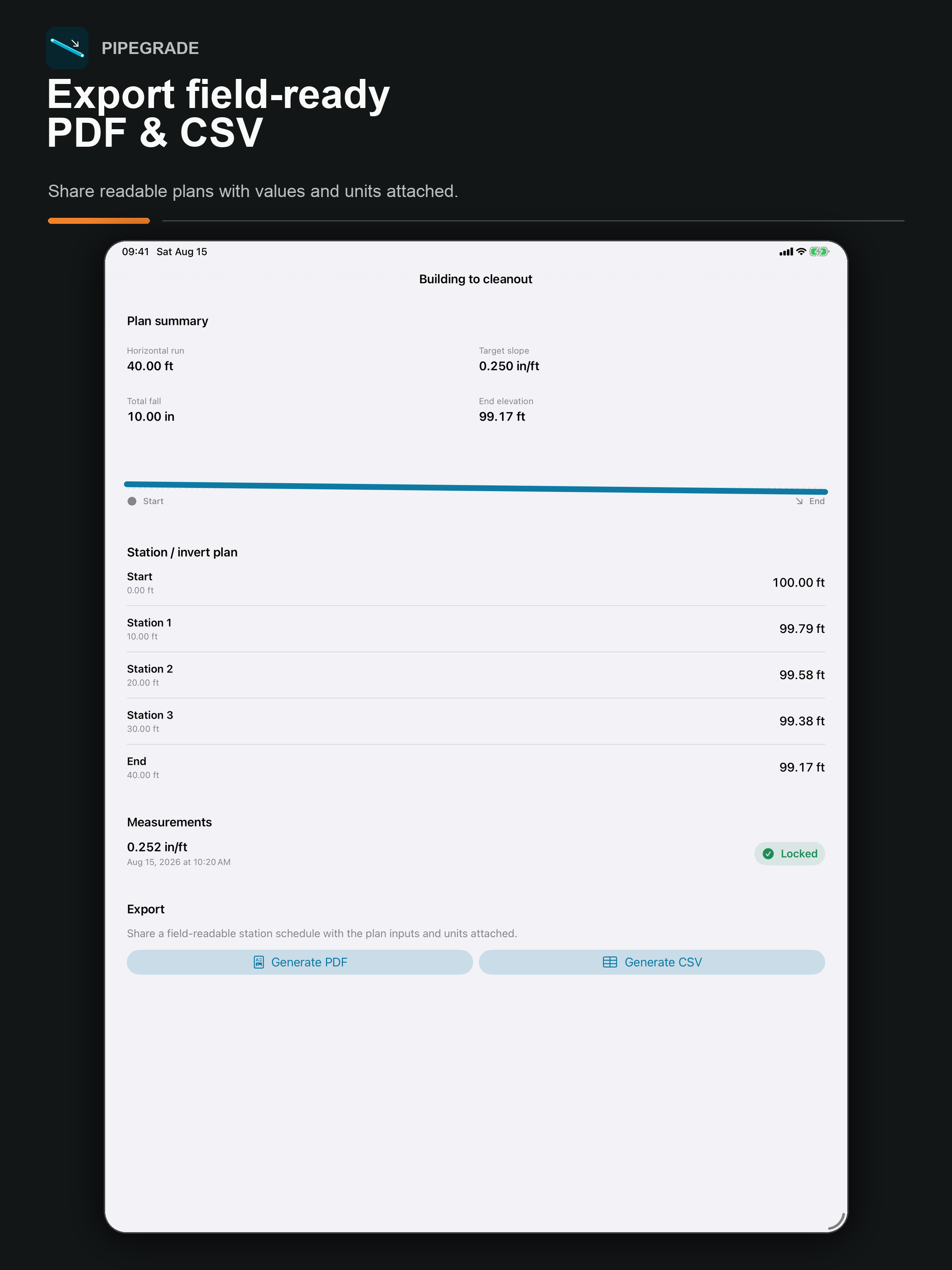 PipeGrade: Pipe Slope Gauge screenshot 9