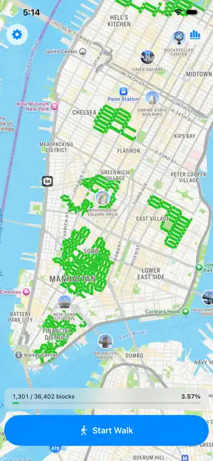 WalkNYC – Walk Every Block screenshot 1