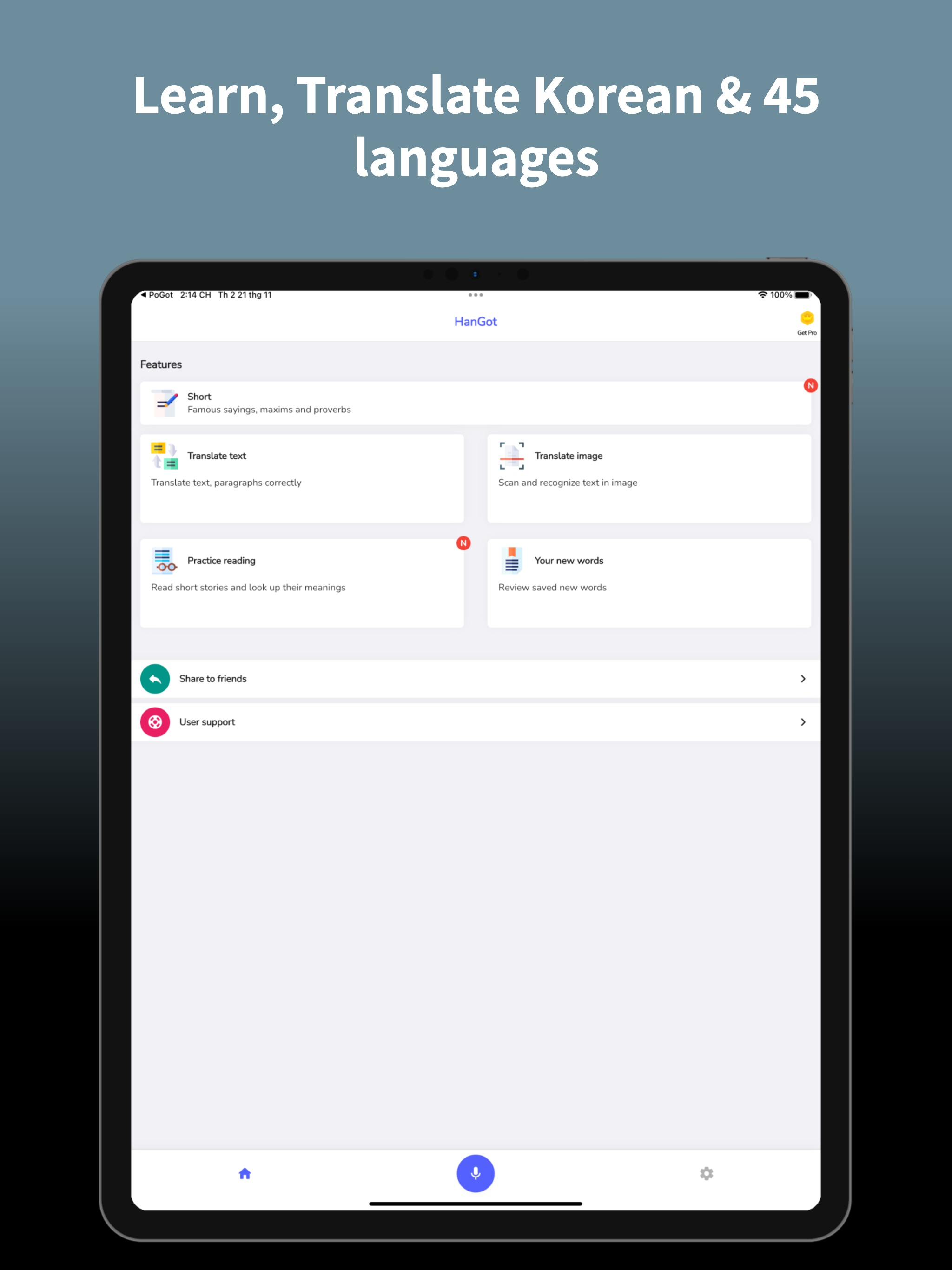 Korean Translator Pro+ HanGot screenshot 9