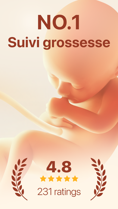 Screenshot #1 pour Grossesse – suivi & calendrier