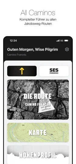 Screenshot von Wise Pilgrim All Caminos auf dem iPhone 1