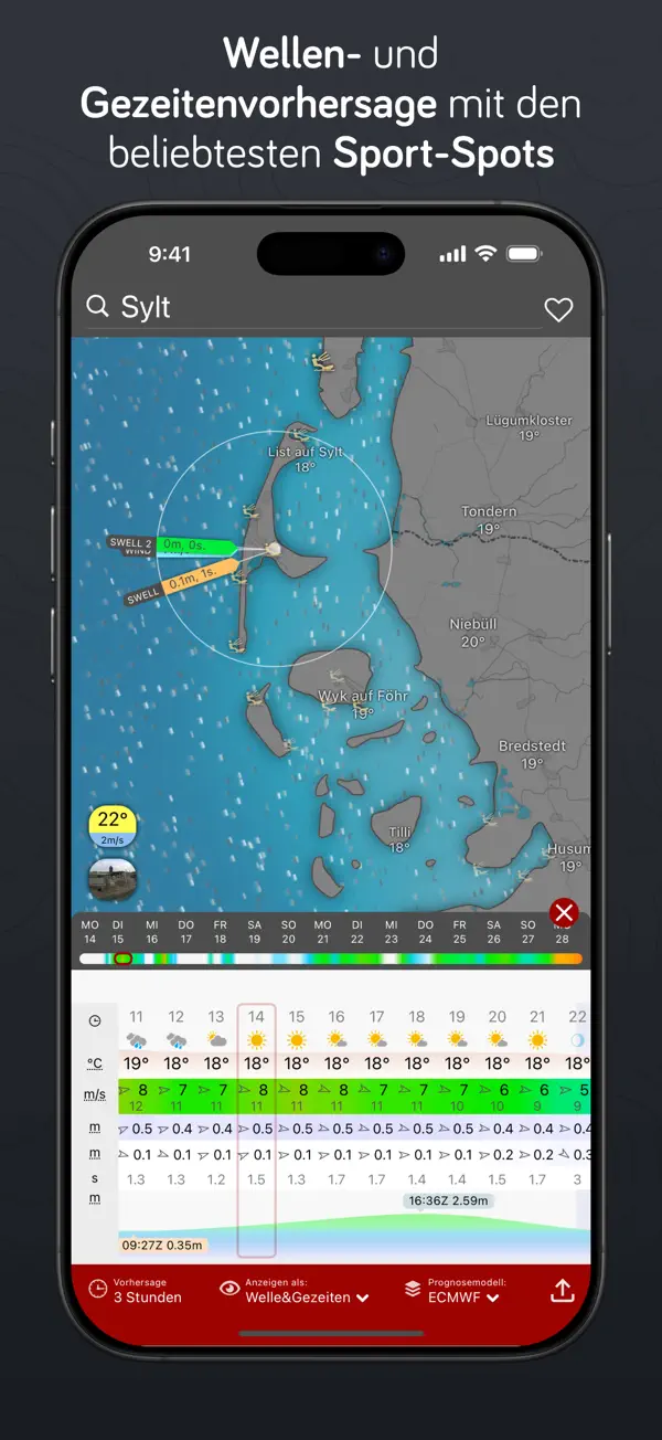 Windy.com – Welt Wettertracker iPhone App Screenshot 9 – Wetter