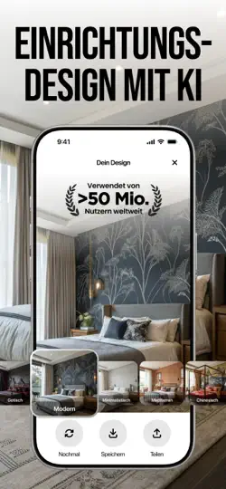 Screenshot von Home AI - KI-Innendesign auf dem iPhone 1