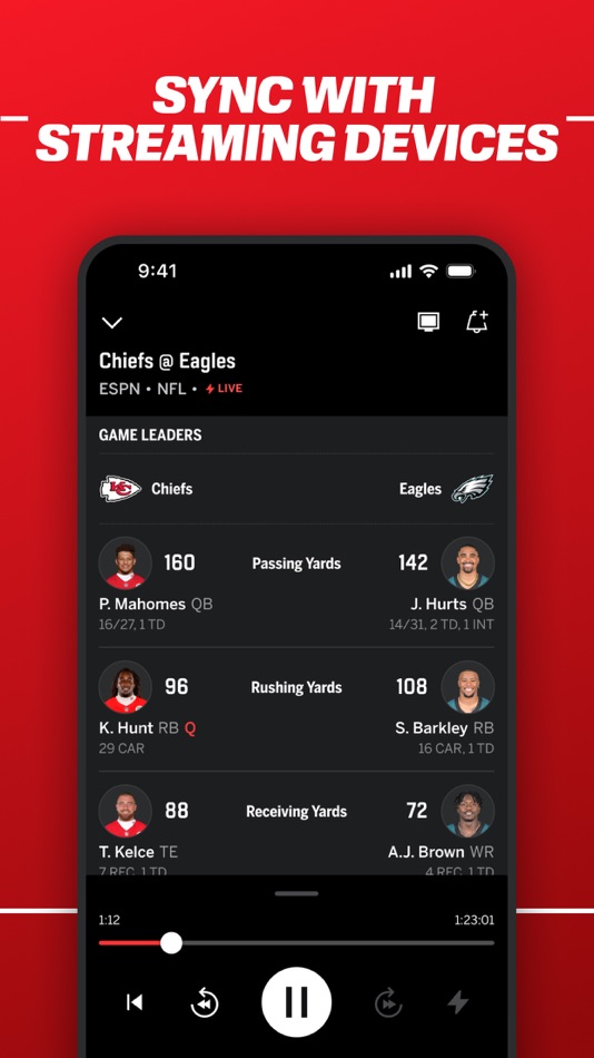 #5. ESPN: Live Sports & Scores (iOS) Ved: Disney