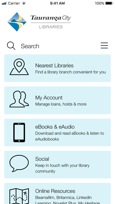 Tauranga City Libraries Screenshot