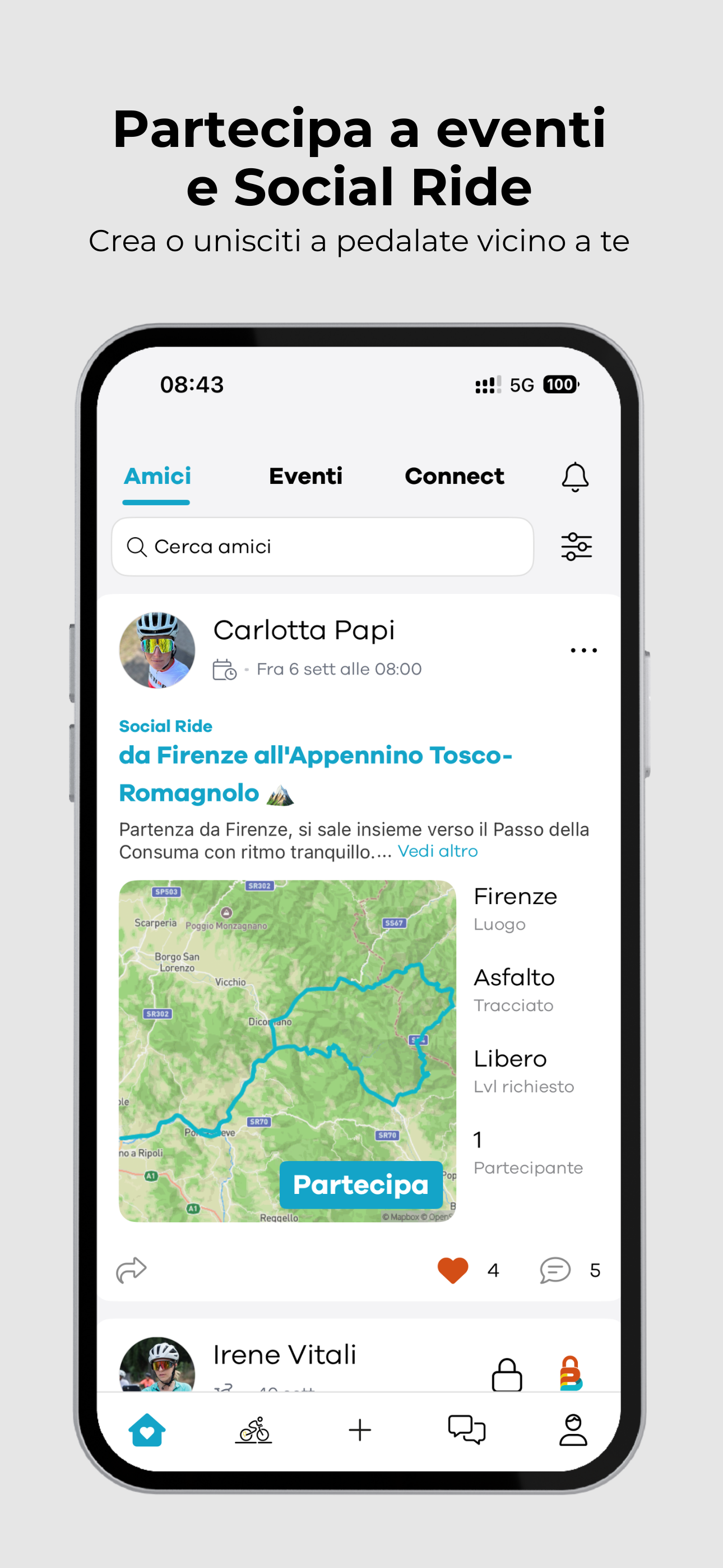Chetibra: Eventi e GPS bici