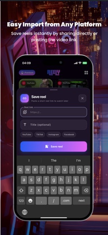 Reely: Save Reels & Shorts iPhone screenshot