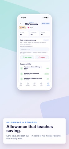 MiloMint: Family Organizer iPhone screenshot