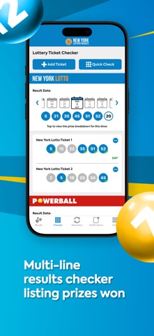 NY Lotto Results iPhone screenshot