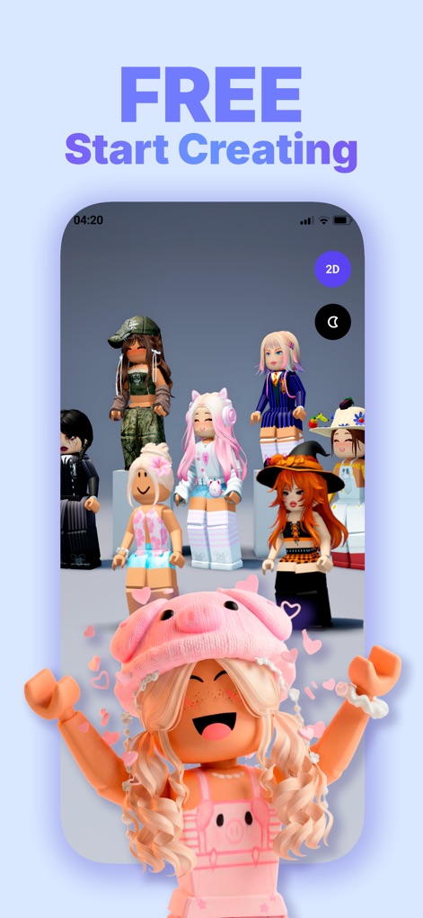 Makerblox - skin creator - 이 앱을 통해 다양한 아바타 의상 컬렉션을 한눈에 볼 수 있으며, 2D 디자인 모드를 활용하여 사용자가 원하는 대로 자유롭게 의상을 제작할 수 있습니다.