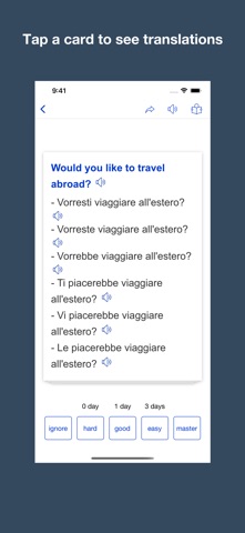 English Italian Translation screenshot
