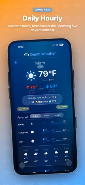 Dumb Weather: Clear & Dry screenshot 1