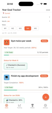 Year Goal Progress Screenshot 2 of 4