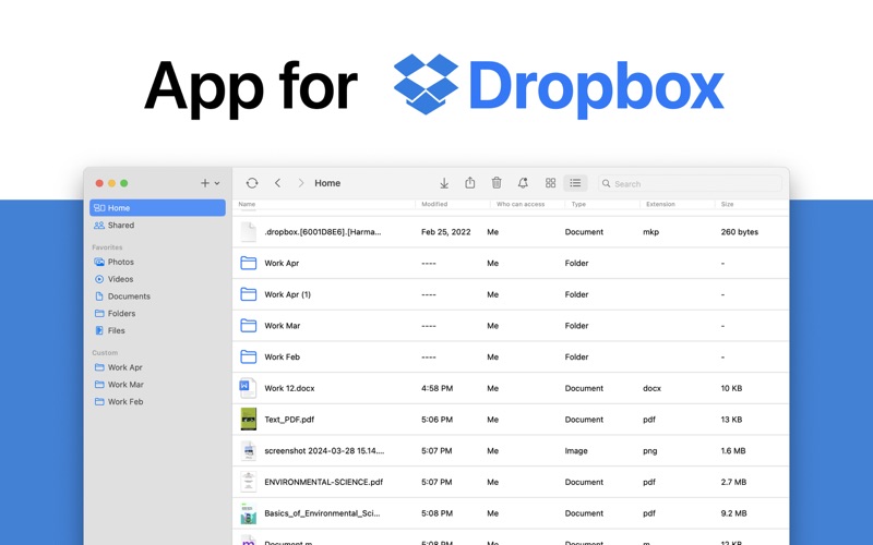 Screenshot #1 pour Documents for Dropbox