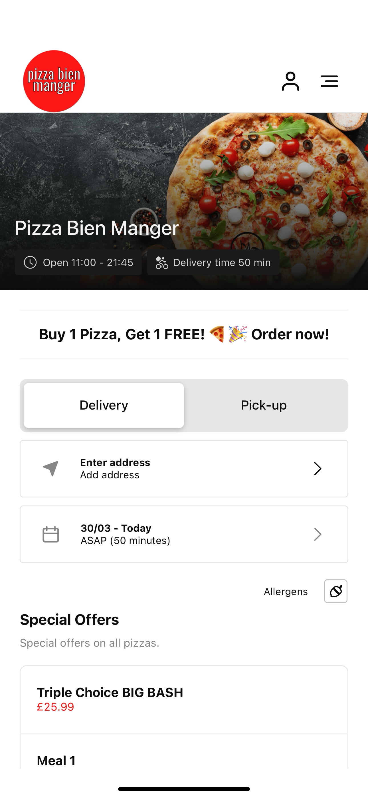 Pizza Bien Manger Slough screenshot 3