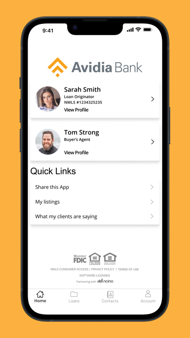 Avidia Mortgage App Screenshot