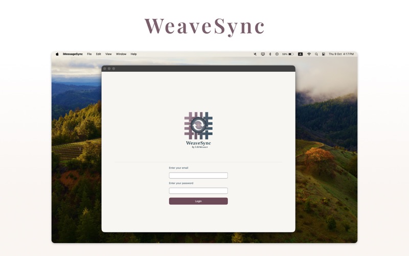WeaveSync app screenshot 2