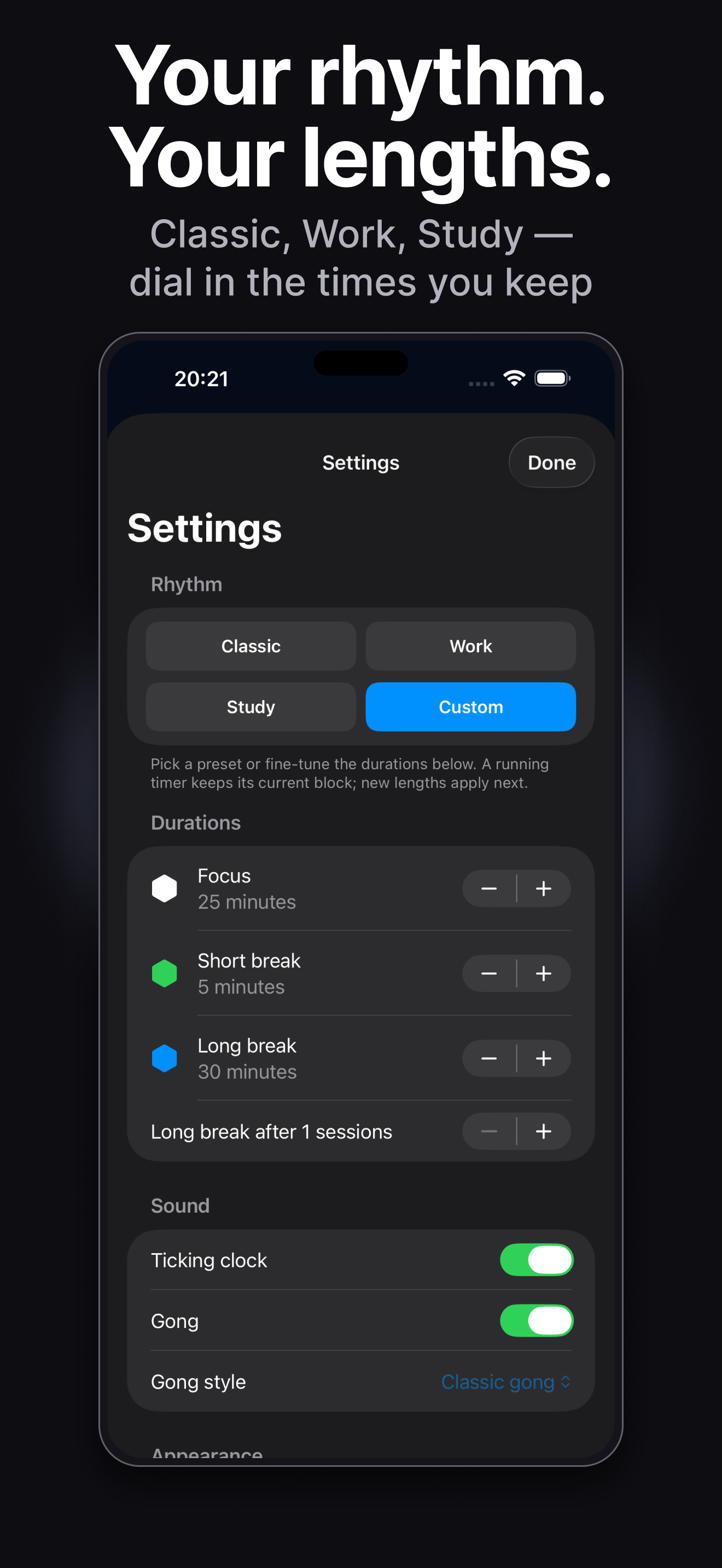 Hexa Timer: Focus & Pomodoro screenshot 6