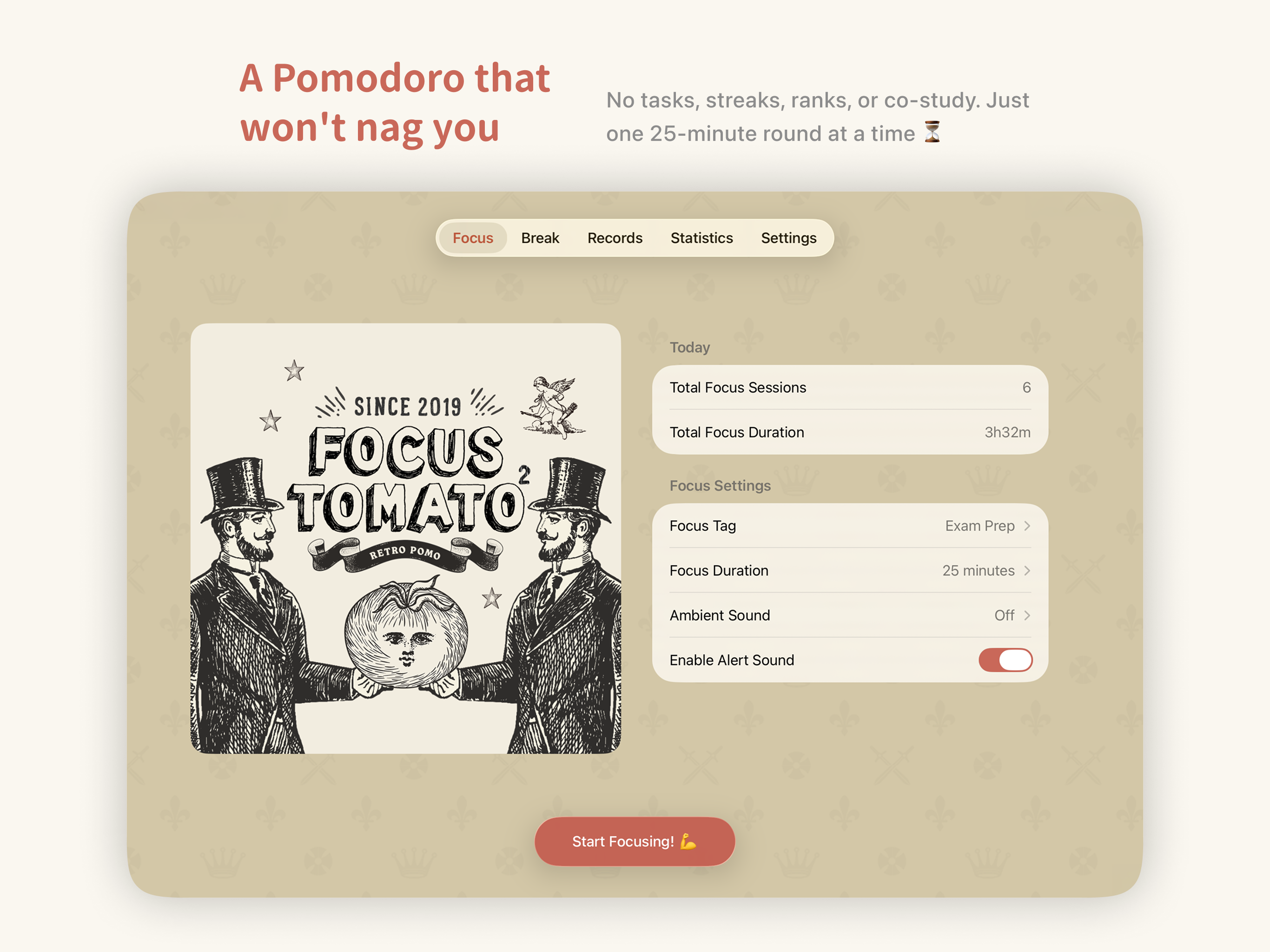 Focus Tomato 2: Pomodoro Timer screenshot 10