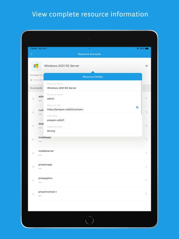 Screenshot #6 pour ManageEngine PAM360