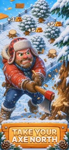 Wood Chop: Lumberjack Tycoon iPhone screenshot