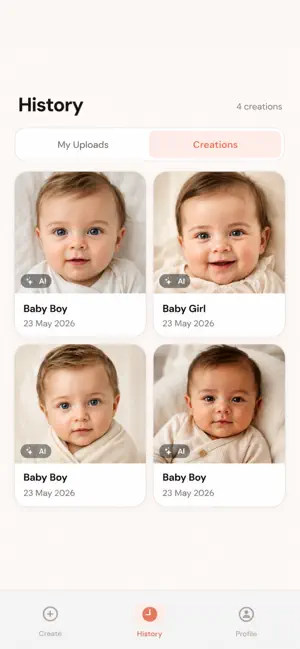 Baibyphoto; Baby Generator App screenshot 4