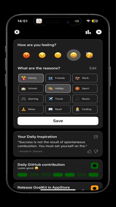 GoalKit - Reach your Goals Screenshot