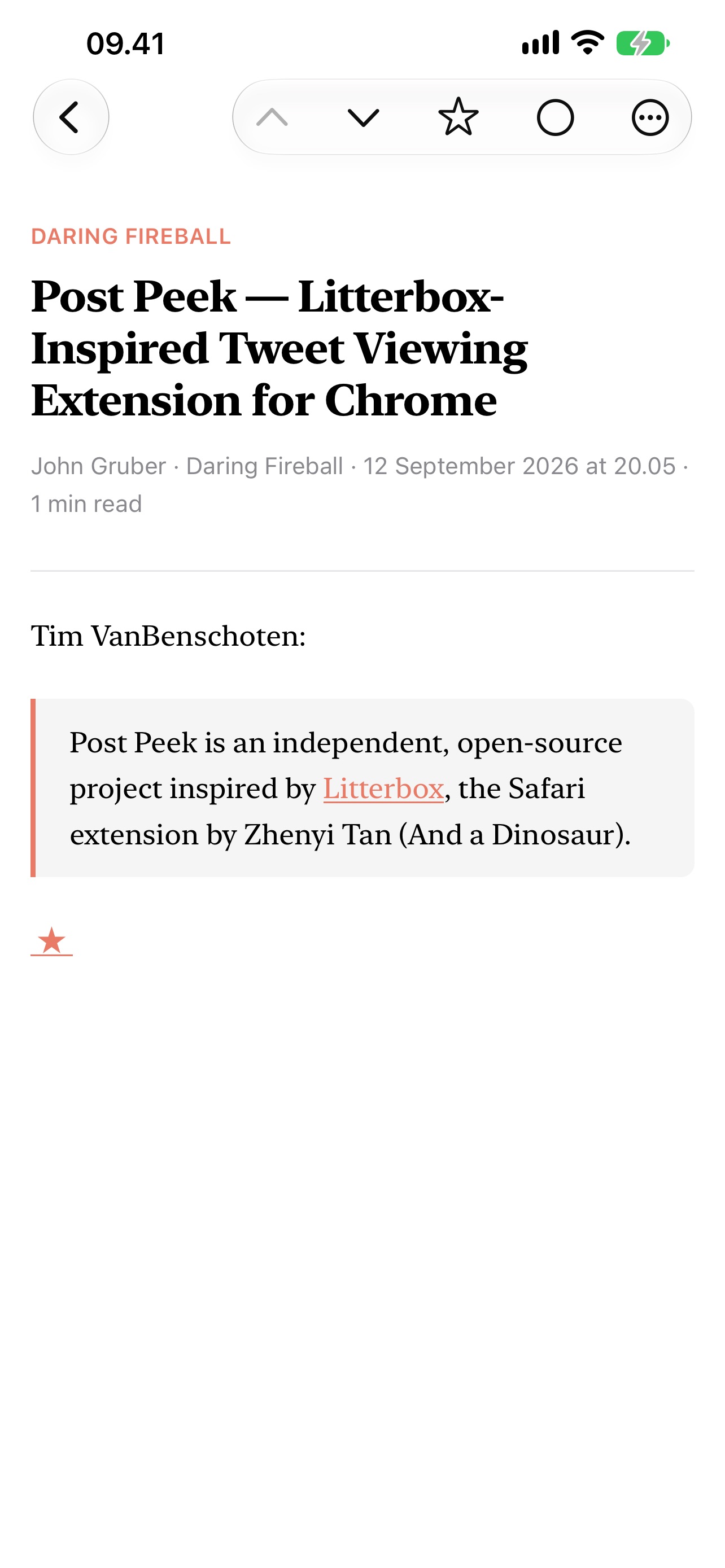 Screenshot 4 of Riffle: RSS Reader