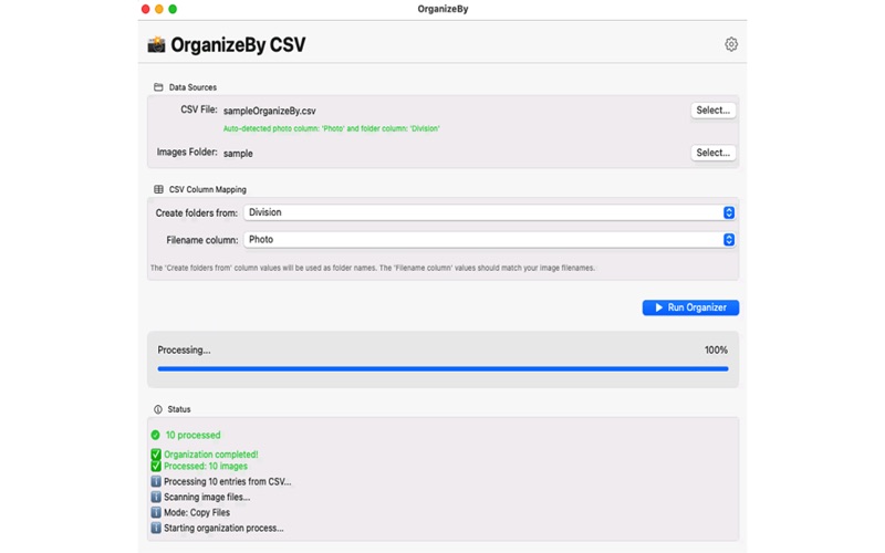 OrganizeBy app screenshot 2