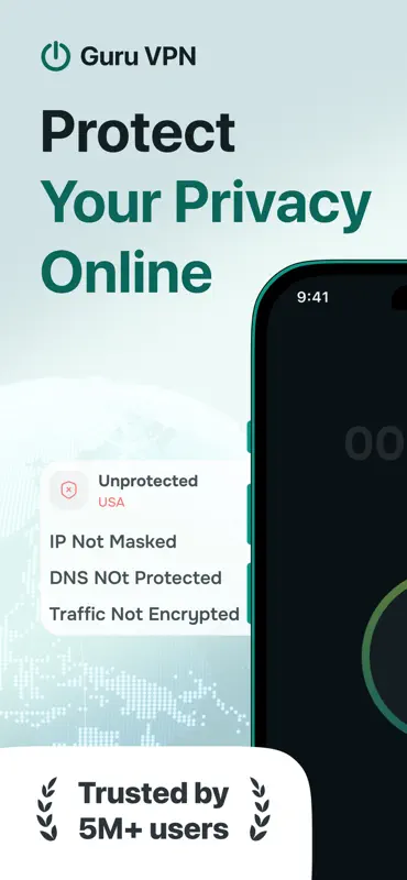 Guru VPN: Fast, Secure Proxy screenshot 1 of 7