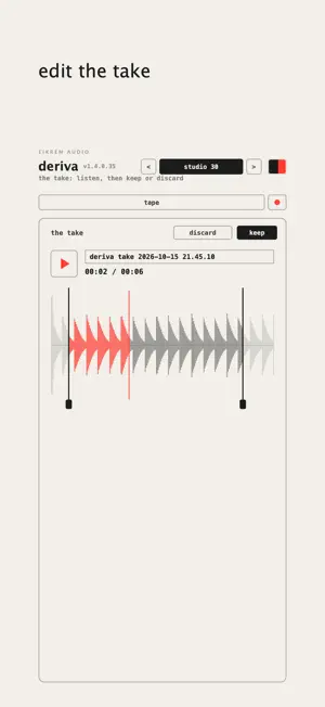 deriva tape machine screenshot 3