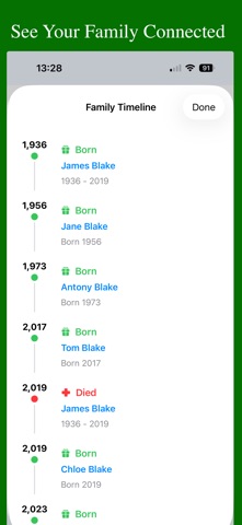 Family Lineage iPhone screenshot