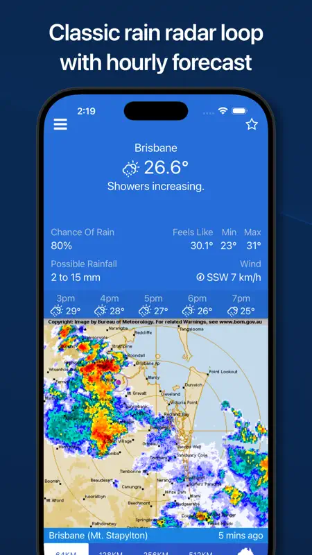 AUS Rain Radar - Old BoM Radar screenshot 1 of 6