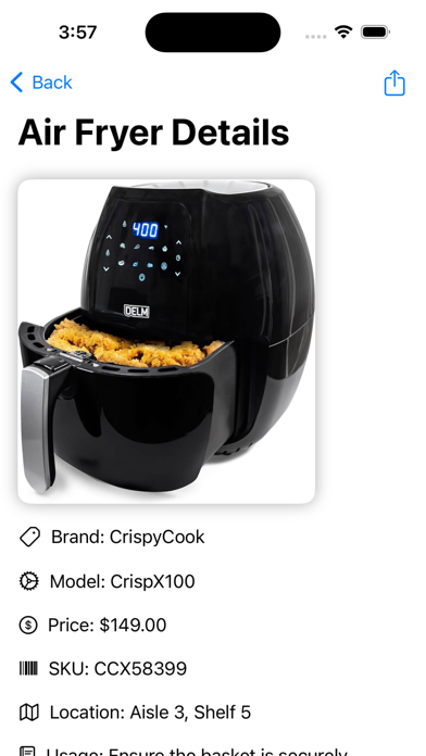 Screenshot #3 pour Air Fryer Products List