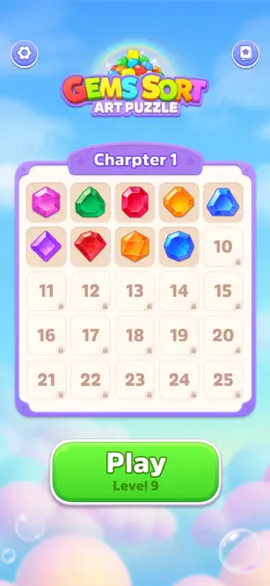 Gems Sort: Art Puzzle screenshot 2