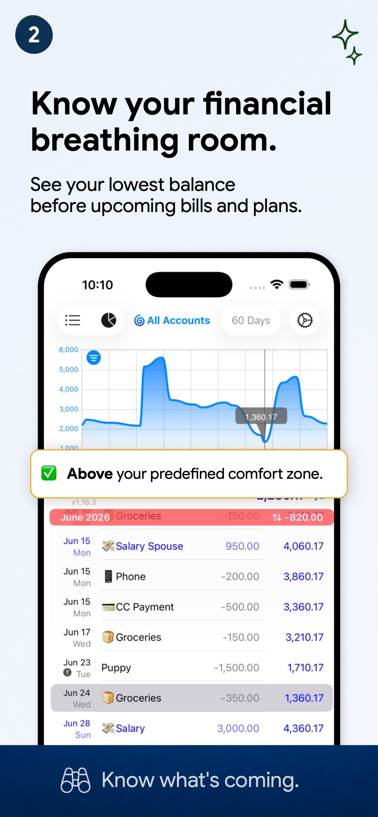 Foreseenly™ CashFlow screenshot 2