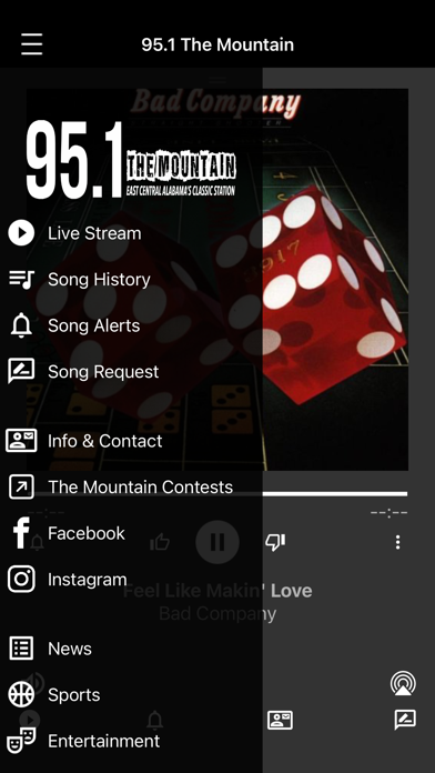 95.1 The Mountain iPhone screenshot 2 - Entertainment app
