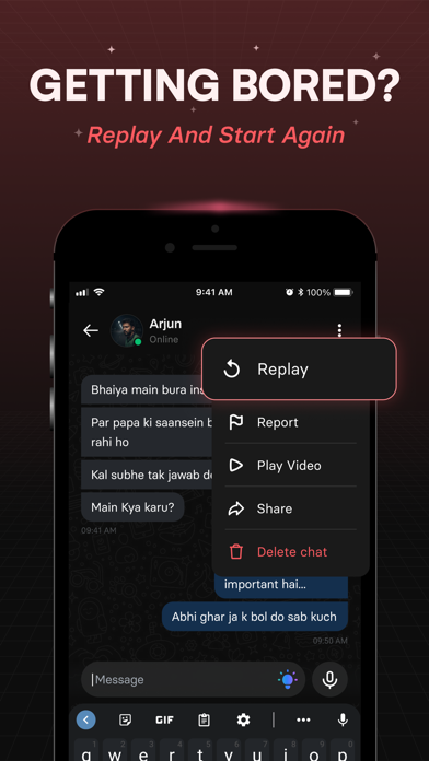 Kavana - AI Chat Stories iPhone screenshot