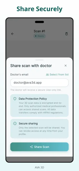 AVA 3D: AI Body Scanner App screenshot 3