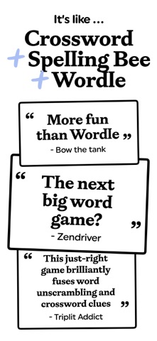 Triplit: Daily Word Game iPhone screenshot