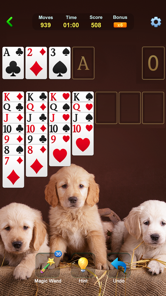 #7. Solitaire - Brain Puzzle Game (iOS) Podle: Oakever Games