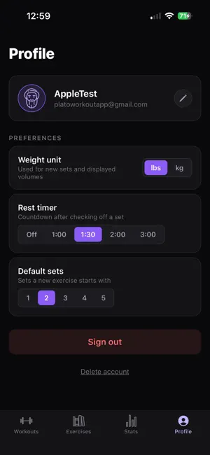 Plato: Workout Tracker screenshot 6